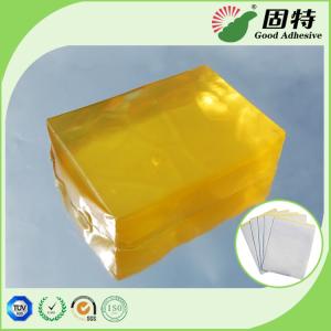 Wholesale Medical Baby Diapers PSA Hot Melt Adhesive Yellow Transparent Block from china suppliers