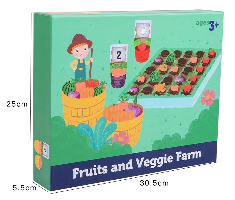Farm Fruit Vegetable Plantation Early Educational Toy Color Classification Cup