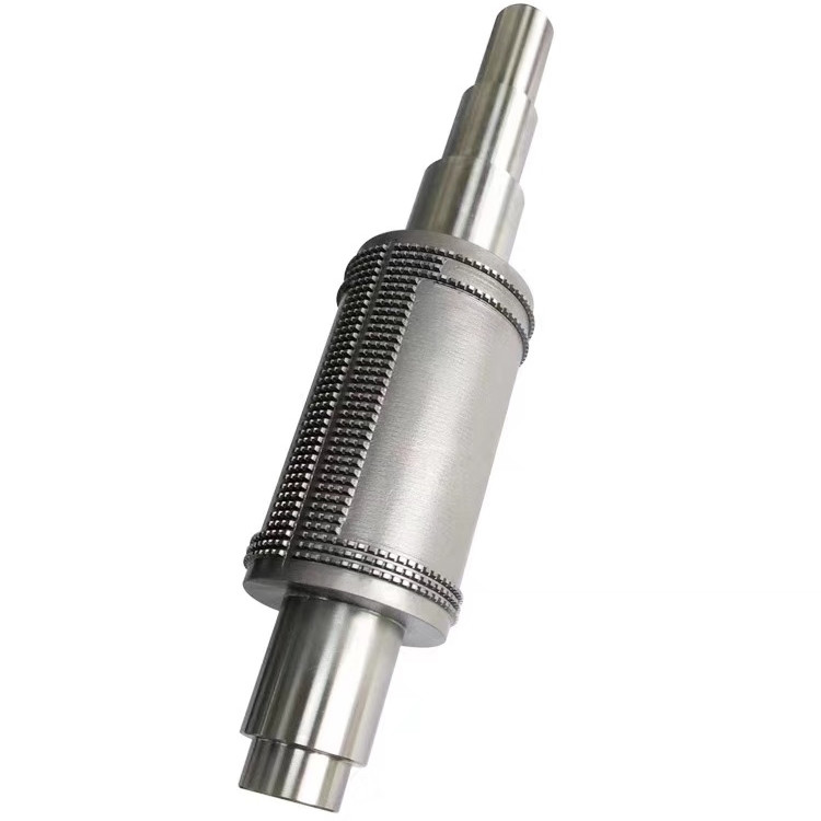 Medical Mask Machine Knurling Shaft And Roller High Precision CNC Machining Parts
