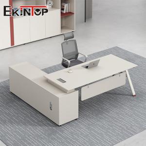 Wholesale Modern Office Furniture L-Shaped Desk Customizable Acacia Wood Desk from china suppliers