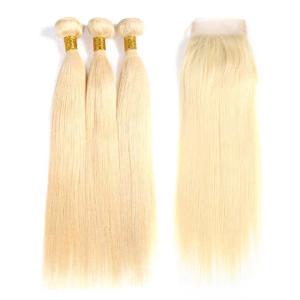 Wholesale #613 Blonde 100% Brazilian Virgin Hair Straight Human Hair Weave Easy To Dye And Restyle from china suppliers