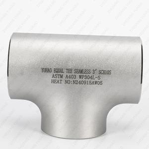 Wholesale Round Square Rectangle SS Welded Tube Stainless Steel Equal Tee BW Pipe Fittings from china suppliers