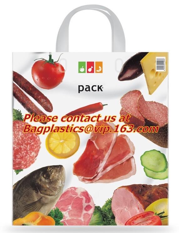CLEAR FROSTED SOFT LOOP SHOPPER BAG,Soft Loop Handle Plastic Bag OEM Plastic Bagbiodegradable retail shopping bags pack