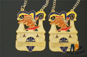 Wholesale Carnival Medaillen Metal Award Medals Colors Filled With Chain &amp; Background Texture Varnish Finish from china suppliers