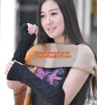 Fashion women fingerless gloves,hand Crochet winter knitted fingerless ,knitted