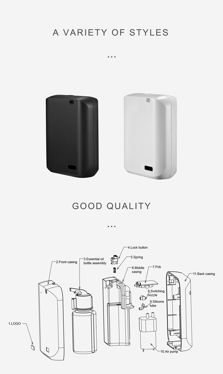 Homefish Air Tunnel Design Leak Avoiding Aroma Diffuser 150Ml Bluetooth Remote Control Intelligent Portable Scent Oil Diffuser