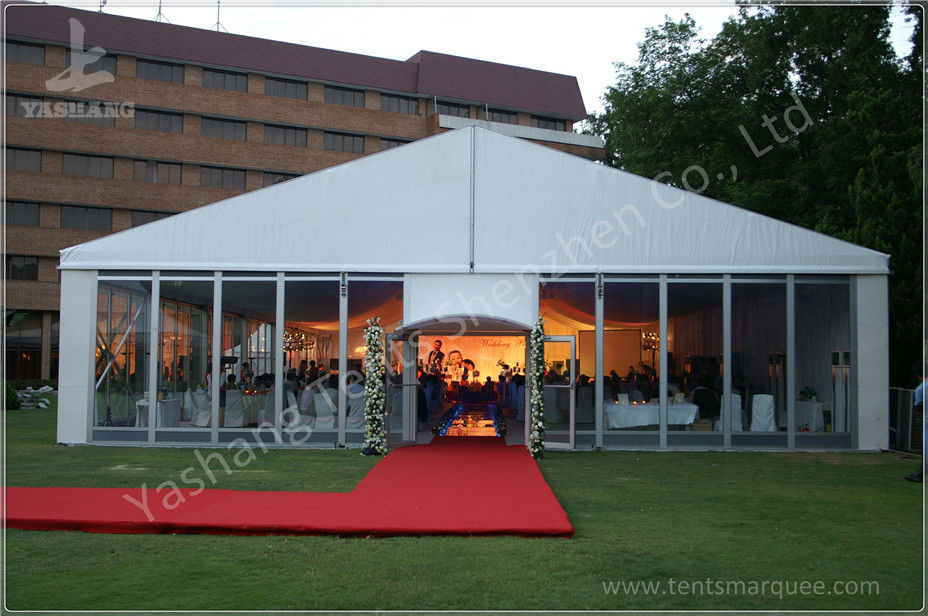 Rustless Alumunim Alloy Profile  Array High Peak Tents Shelter in White