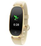 ROHS 0.96 Inch Womens Fitness Smartwatch TFT Smart Bracelet Heart Rate Blood