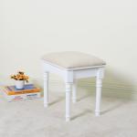 European Style Living Room 43cm Pastoral Mahogany Solid Wood Stool