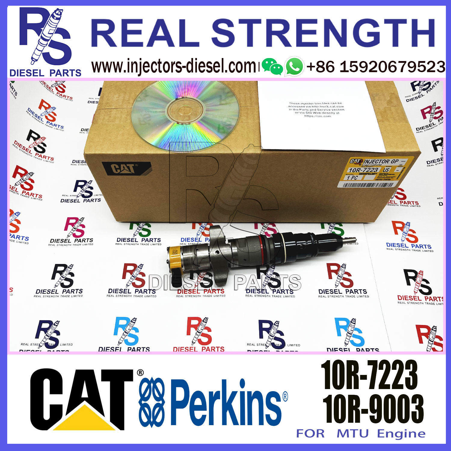 Diesel Fuel Injector for Caterpillar C9 Engine 387-9432 328-2576 10R-7223