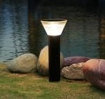 Aluminum 20W Solar Powered Lawn Lights Painted Matte Solar Garden Lamps