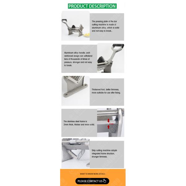 French Fry cutter potato cutter machine multi-function vegetable cutter match four knives chips