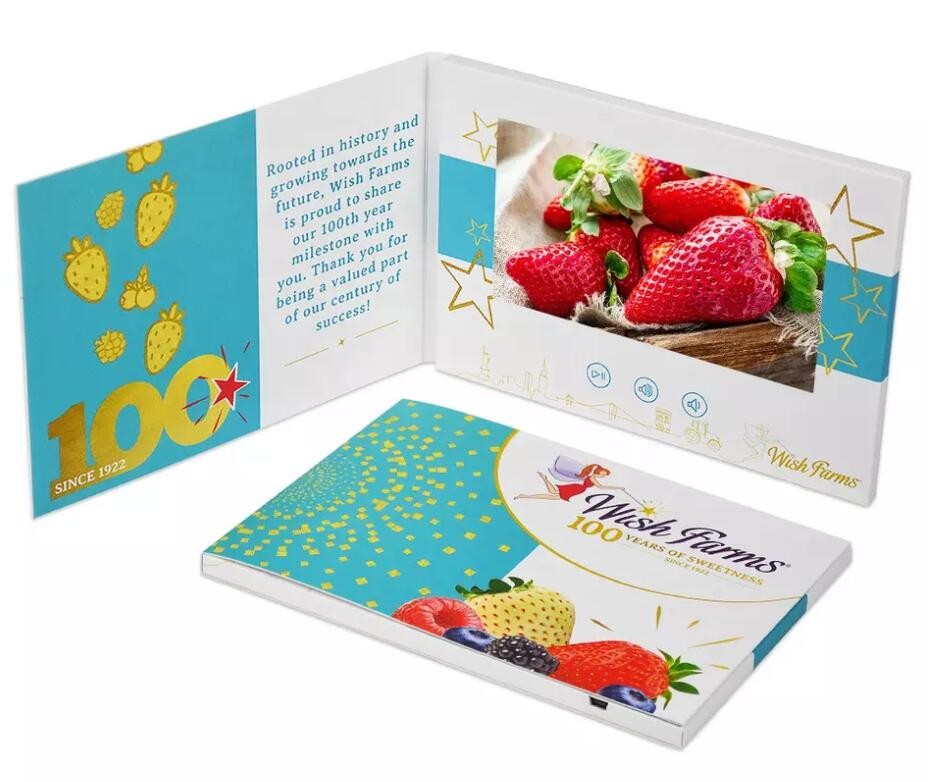 4 inch HD screen Video Marketing Mailers , digital Video Direct Mailers ODM