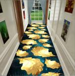 Polyester Fiber Custom Commercial Rugs Entrance Corridor Stairway Hotel Mat