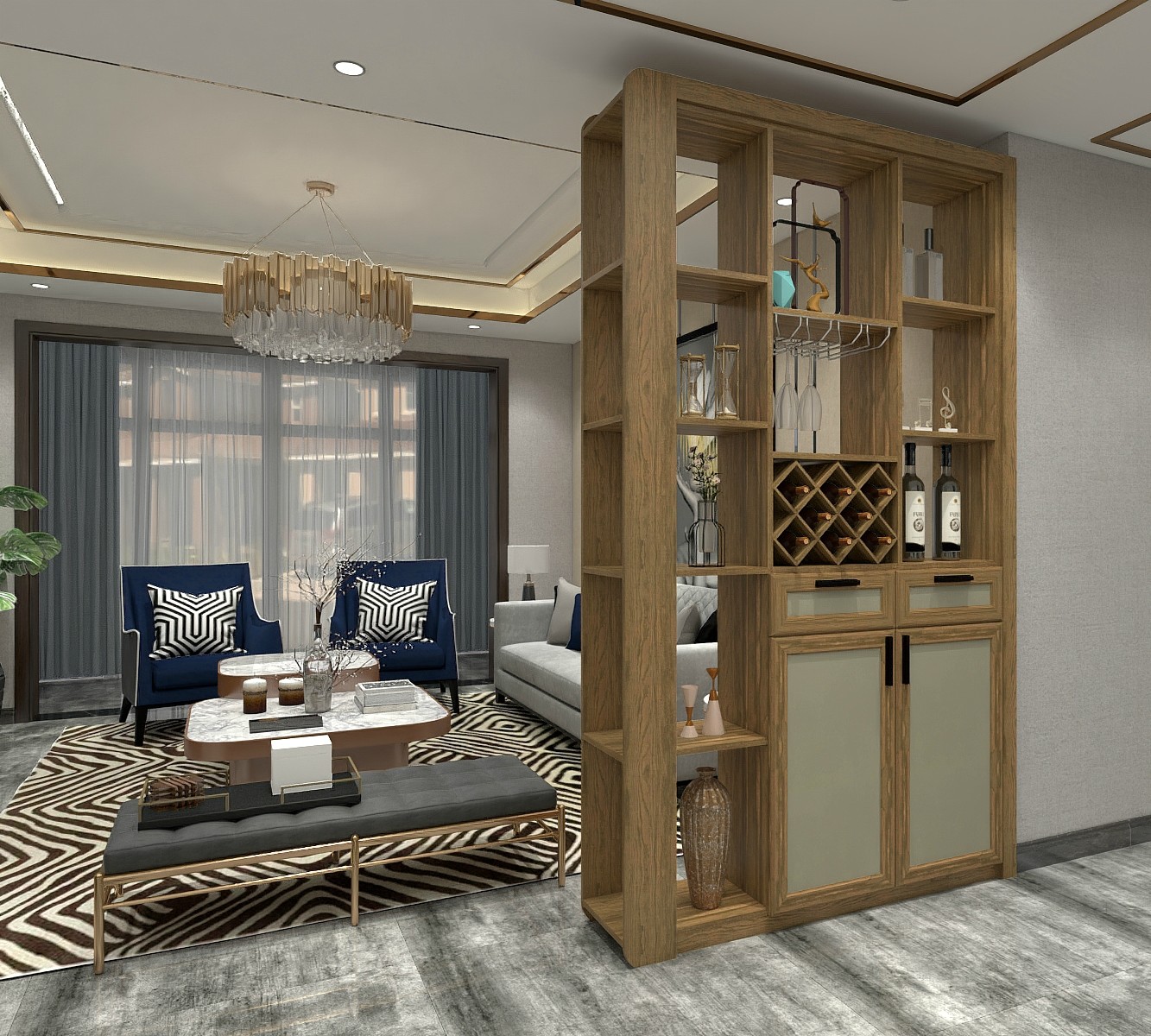 Divider Cabinets of living room custom furniture wine storage racks and pantry closet organizer