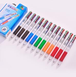 Wholesale OEM/ODM Acceptable 4 Color 0.7mm Plastic Transparent Shuttle Pens for Office Writing from china suppliers