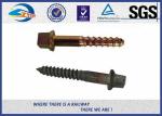 Electric Zinc Plated 5.6 Grade Railway Sleeper Screws DIN Standard For Steel