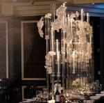 Hot selling Tall crystal candelabra for wedding table centerpieces