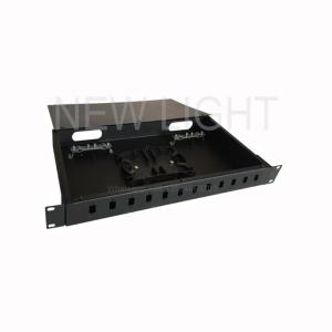 Wholesale 1U 19 &quot; 23&quot; Inch Rackmount Fiber Patch Panel SC 12,24,48 Ports from china suppliers