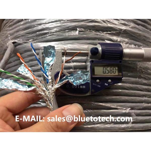 Huawei 5G CAT6A SFTP Network Cable 4Pair 23AWG 0.58mm NOFC Twisted-Pair Huawei Network Cable Cat6A Double-Shielded