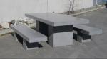 High Strength Garden Outdoor Concrete Furniture GRC Concrete Bench Furniture