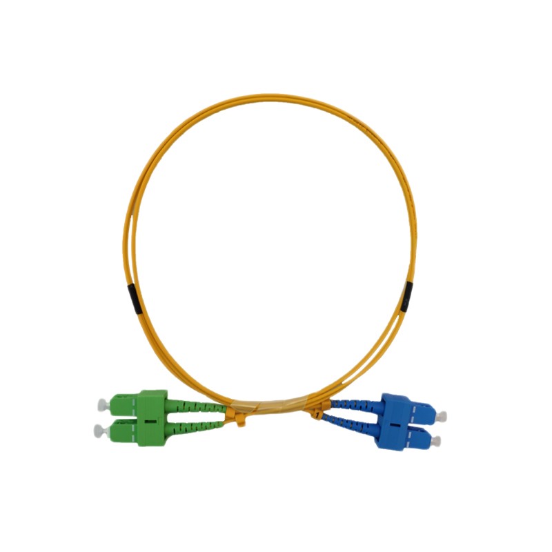Duplex Fiber Optic Patch Cord SC / APC-SC / UPC SM G652D 2.0mm LSZH 1M3M/5M Stock