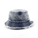 OEM ODM Washed The Raw Edges Jeans Bucket Hats Vintage Classic Bucket Hat