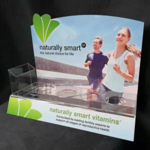 Wholesale 4 Bottles Vitamin Transparent Acrylic Countertop Display Racks from china suppliers