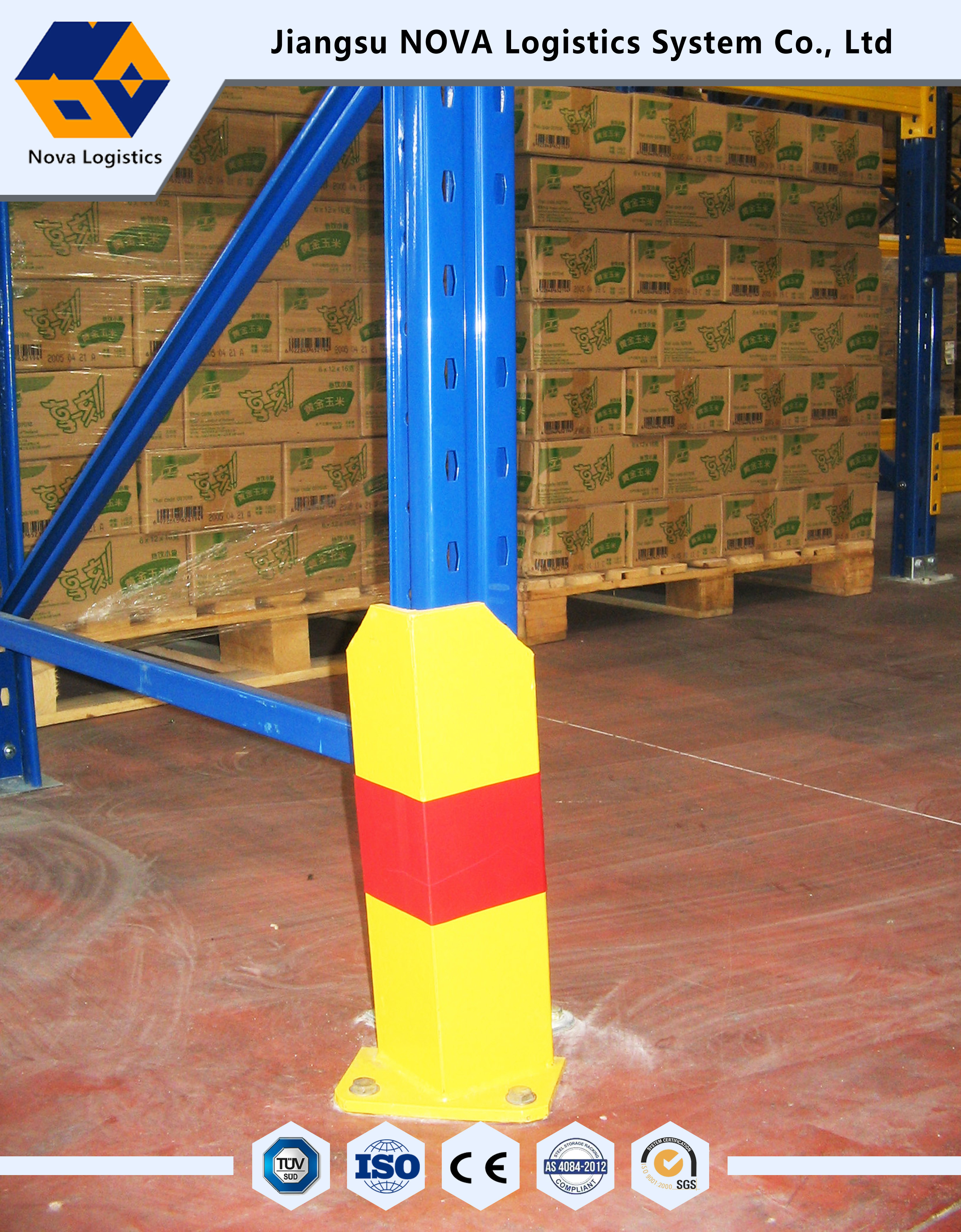 Heavy Duty Pallet storage racks 50.8mm Pitch 10 Years Warranty