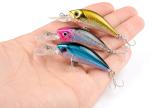 Tongue 4G 5.8CM Catfish Sea Fishing Bait 4 Plastic Lures Wide
