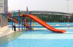 Mini Water Park Equipment Fiberglass Swimming Pool Slide For Kids Playground