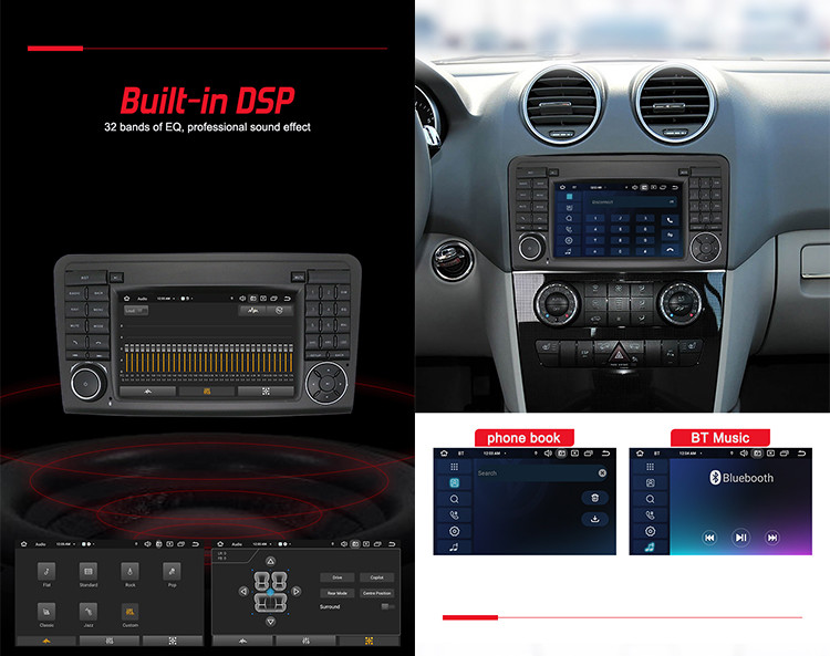 Mercedes Benz ML W164 OEM Car Radio With 4G DSP Wireless Carplay And Android Auto