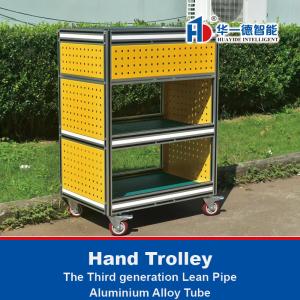 Wholesale Hand Cart Trolley The Third Generation Lean Pipe Aluminum Alloy Pipe Aluminum Metal Tube from china suppliers