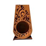 Outdoor 600mm Diameter Corten Steel Fire Pits Packed In Wooden Box