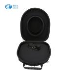 Black 5mm EVA 75degrees Baseball Hat Travel Bag With Double Zipper