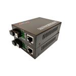 20km Fiber Media Converter Single Mode RX1550nm IEEE802.3x Standard