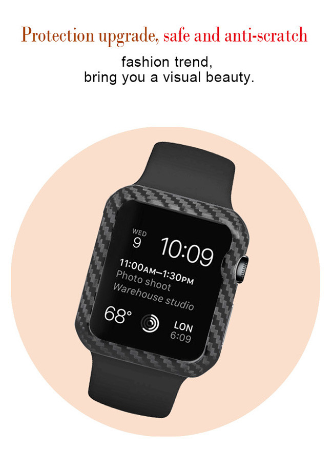 Black Lightweight Matte Anti Fall Aramid Fiber Watch Case