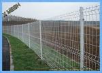 Triangle Bending PVC Coated Steel Curved Metal Fence For Area Protection