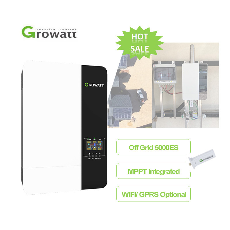 Growatt SPF3000~5000Es Solar Power Inverter 15 Kw Pure Sine Wave Hybrid Solar Inverter On/Off Grid PH3000 20Kw