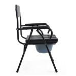 Aluminum Alloy Medical Transport Wheelchair Folding Shower Toilet Wheelchair For
