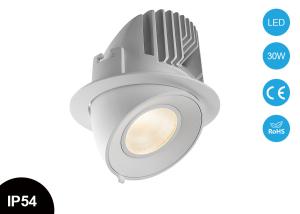 Wholesale IP54 30W Adjustable Ceiling Recessed Dimmable COB Gimbal Led Downlight Wall Washer from china suppliers