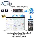 4G GPS Dual SD Card Mobile DVR 1080P 4CH CCTV Camera Recorder Security Mobile