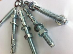 Wholesale Silvery Heavy-Duty Wedge Anchors 16X140mm Reliable Industrial Fastening from china suppliers