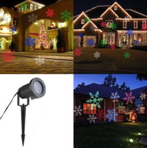 Wholesale LED Light Moving Snowflake Landscape Laser Projector Lamp Outdoor Garden Xmas from china suppliers