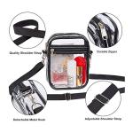 Transparent Crossbody Bags Simple Stadium Approved Clear PVC Shoulder Bags Small