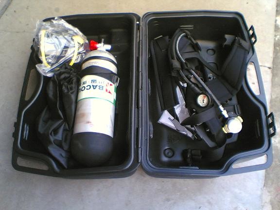 Double bottle Carbon / Steel Composite Cylinder Self-contained Breathing Apparatus 12L SCBA