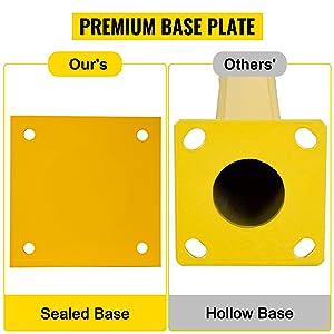 4.5 Inch Diameter Steel Pipe Safety Bollard 48 Inch Height Bollard Post