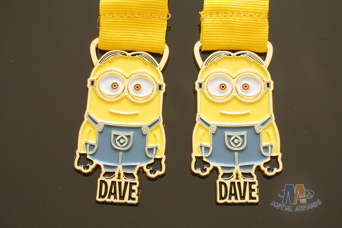 Europe Bespoke Cartoon Kids Metal Medals / Size 50*3MM 3D Printed Medals