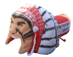 Wholesale ustom inflatable football tunnel , inflatable chief helmet tunnel from china suppliers