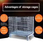 ODM Warehouse Storage Cages 500kg Wire Security Powder Coated